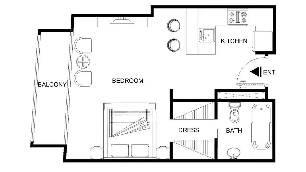Appartement Lux The Emaar Fashion Avenue Studio Dubaï Émirats arabes unis